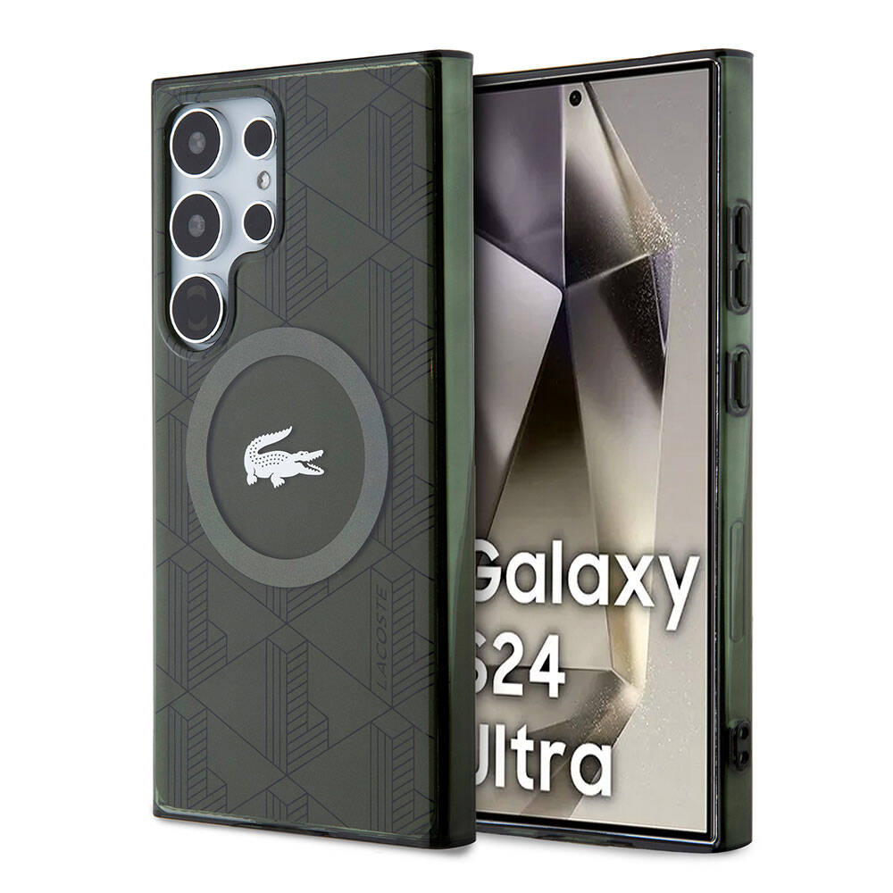 Galaxy S24 Ultra Kılıf Lacoste Orjinal Lisanslı M-safe Şarj Özellikli Çift Katmanlı Timsah Logolu Blend Monogram Kılıf Galaxy S24 Ultra Kılıf Lacoste Orjinal Lisanslı M-safe Şarj Özellikli Çift Katmanlı Timsah Logolu Blend Monogram Kılıf